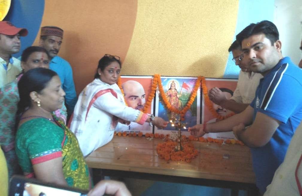 JP Nadda gave my booth, the slogan of the strongest