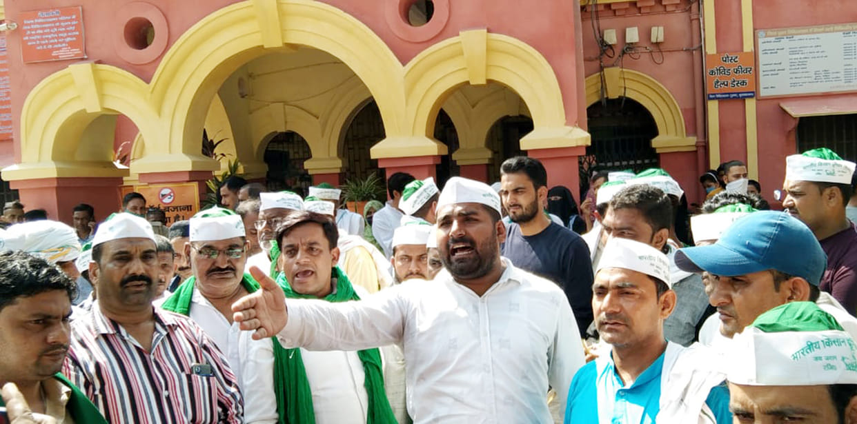 BKU Tomar's ruckus in the district hospital