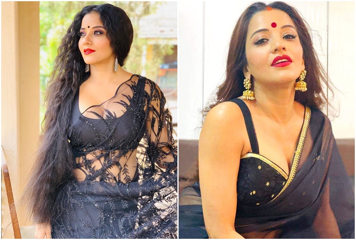 Bhojpuri: Monalisas sari video dominates social media fans are crazy about glamorous look
