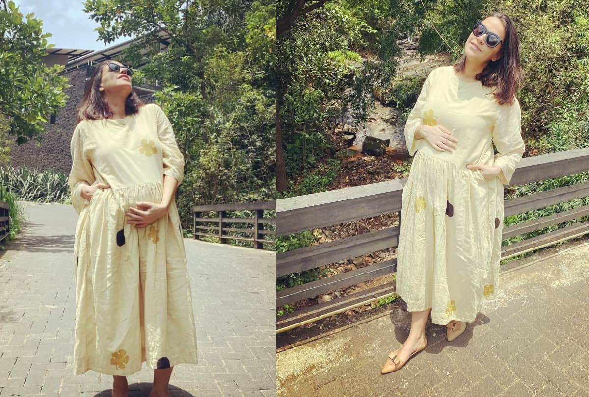 Pregnancy Fashion Tips From Neha Dhupia Maternity Fashion in Traditional Outfits