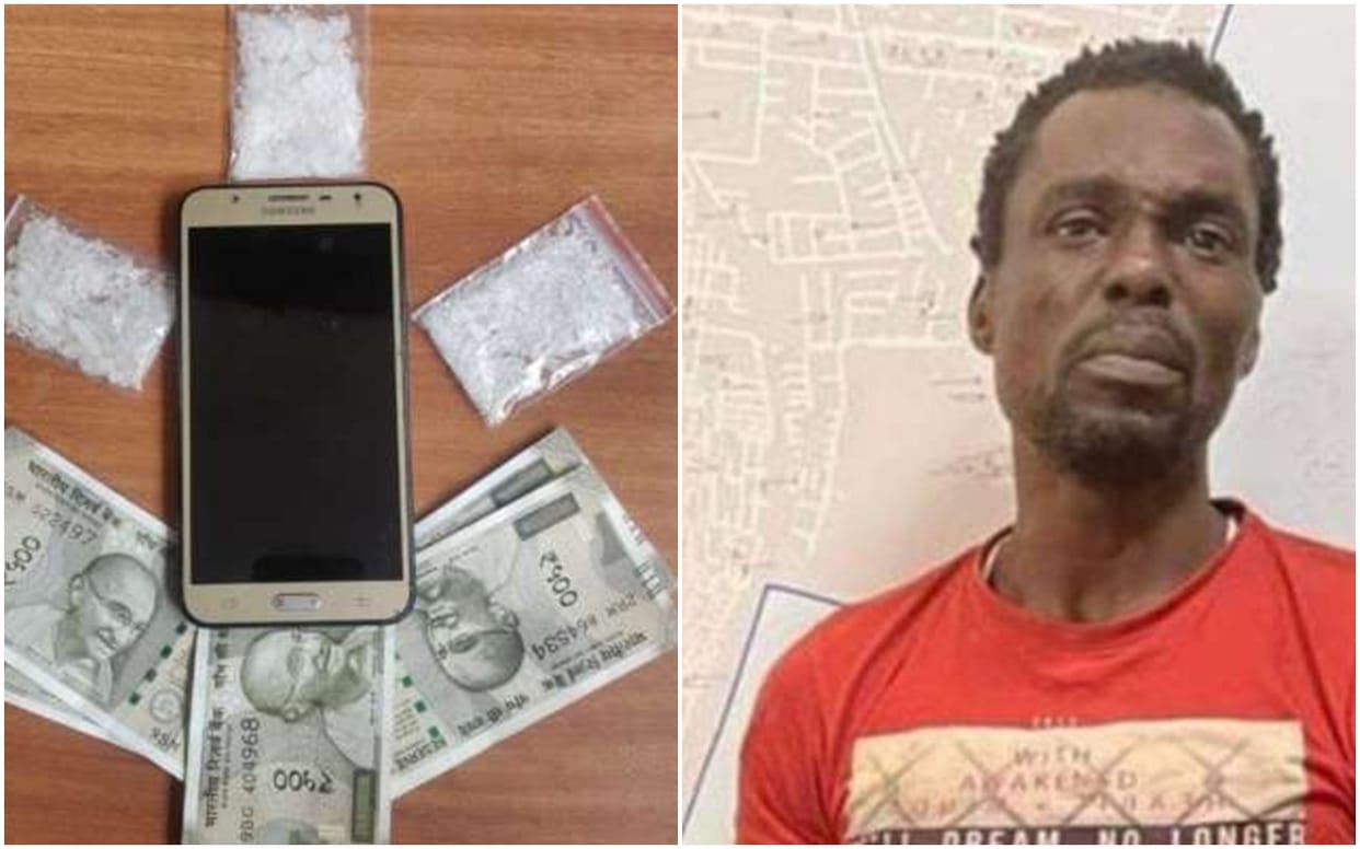 nigerian actor Chekwume Malvin arrested with Rs 7.5L worth drugs
