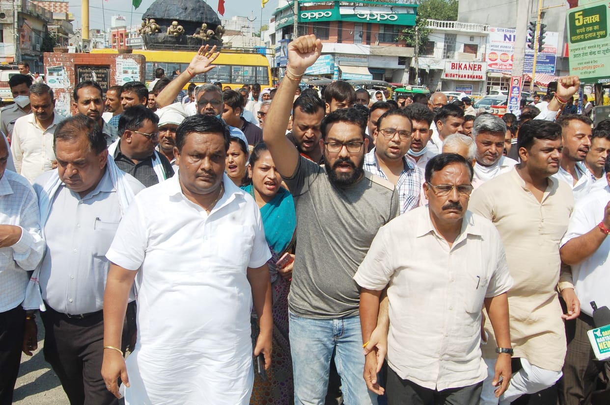 Rage march taken out in protest against double murder