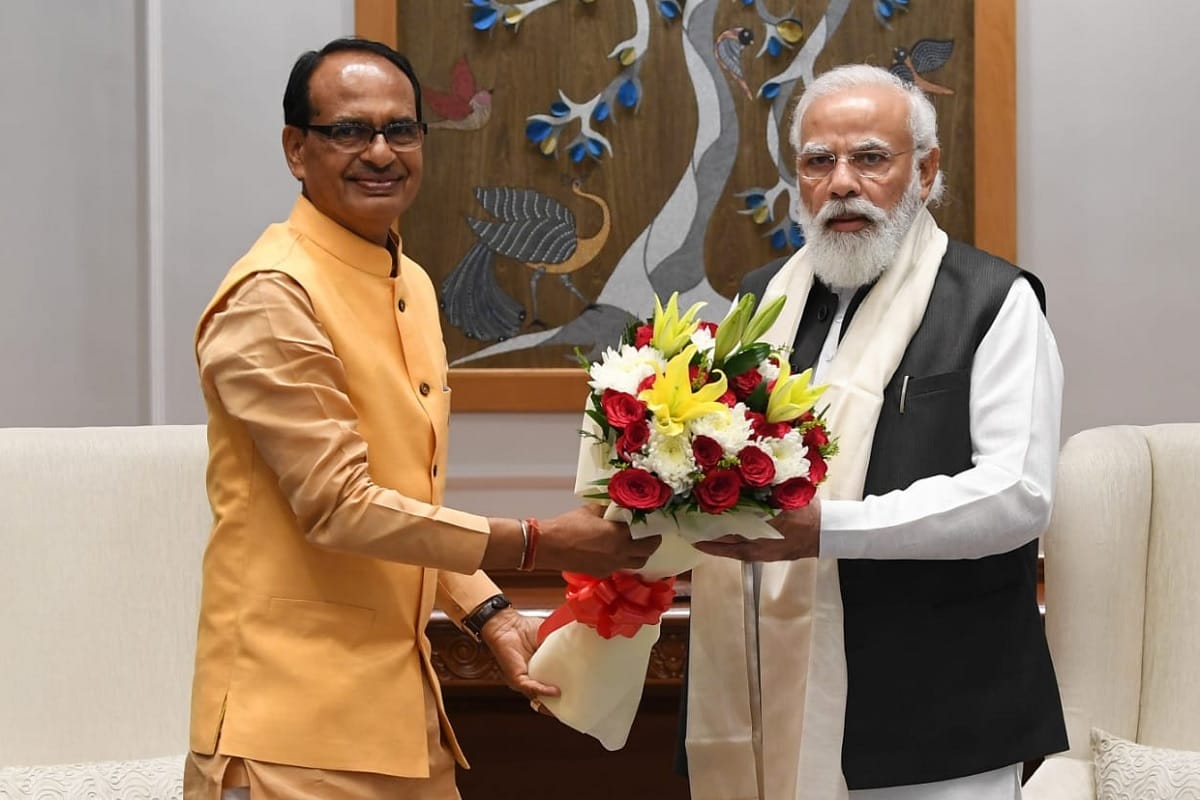 CM Shivraj Singh Chouhan met PM Narendra Modi in Delhi news in Hindi