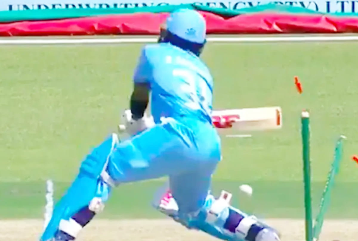 Provincial T20 Cup Watch Video: Bizarre Dismissal as South African Batsman Invents New Way To Get Out | Ayabulela Gqamane hit his own wicket