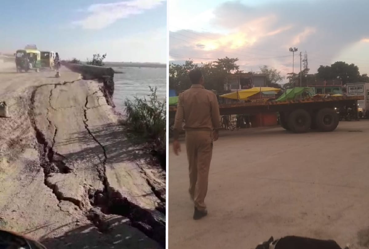Gorakhpur Varanasi road Heavy vehicular traffic closed due to bijra bridge damaged
