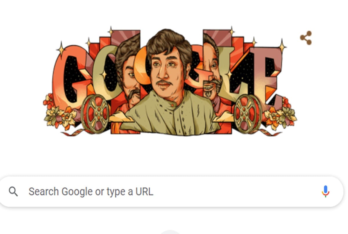 Google pays tribute with a Doodle Sivaji Ganesan 93rd Birthday