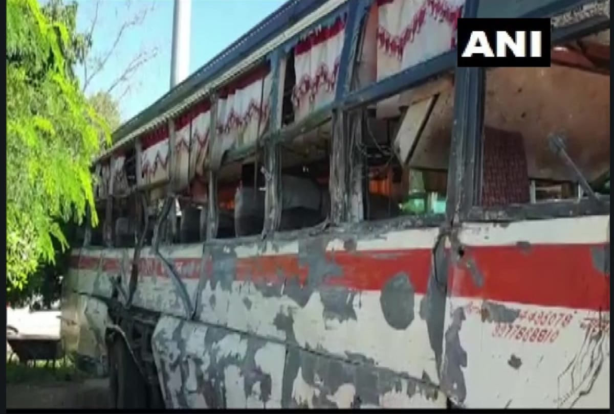 Madhya Pradesh seven dead in bus dumper collision in Bhind district