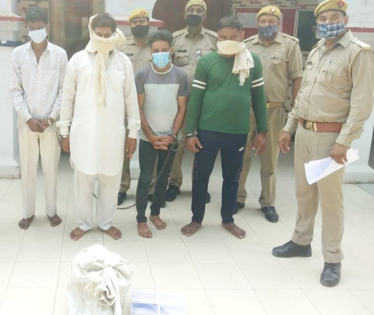 Four cow smugglers caught after encounter, got cow freed
