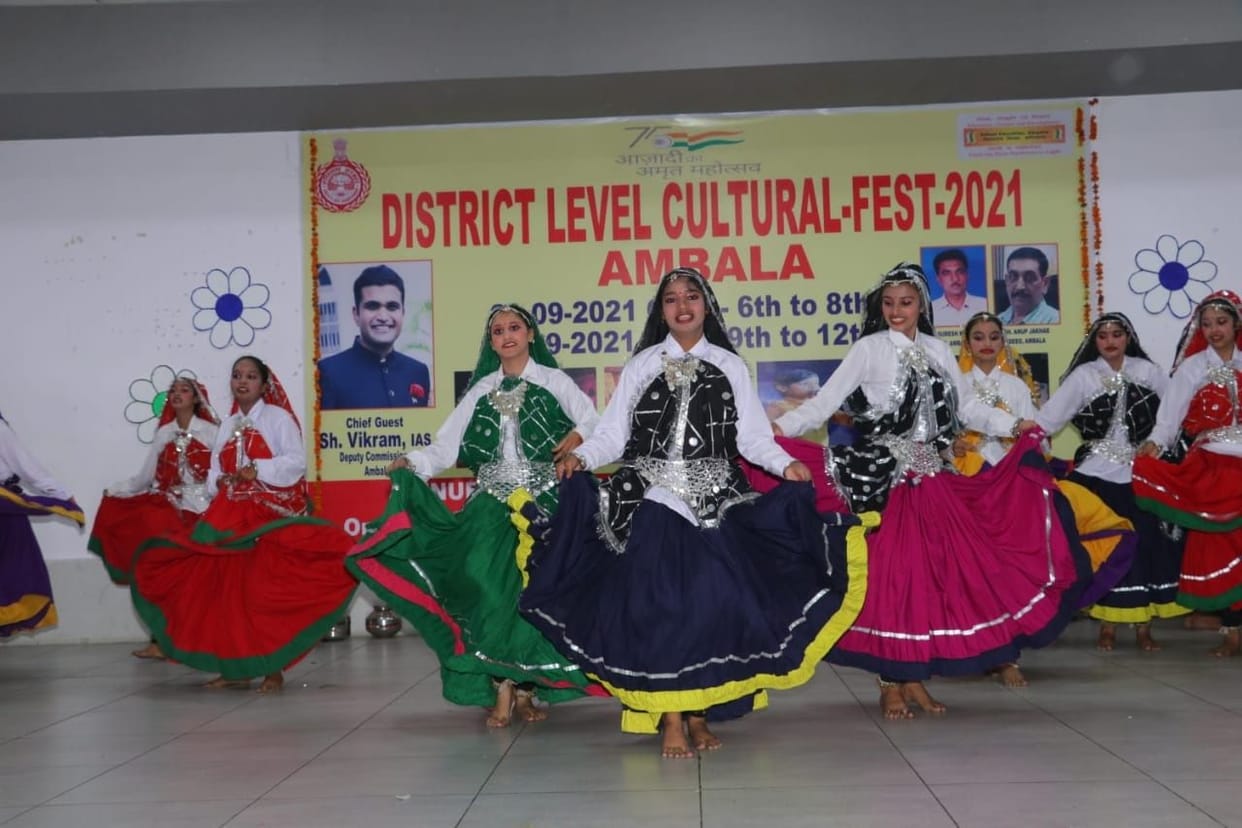 Patrehari School in Folk Dance, Palak in Ragini and Dimple in Folk Dance secured first place