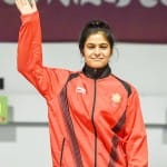 मनु भाकर के नाम दूसरा स्वर्ण पदक।