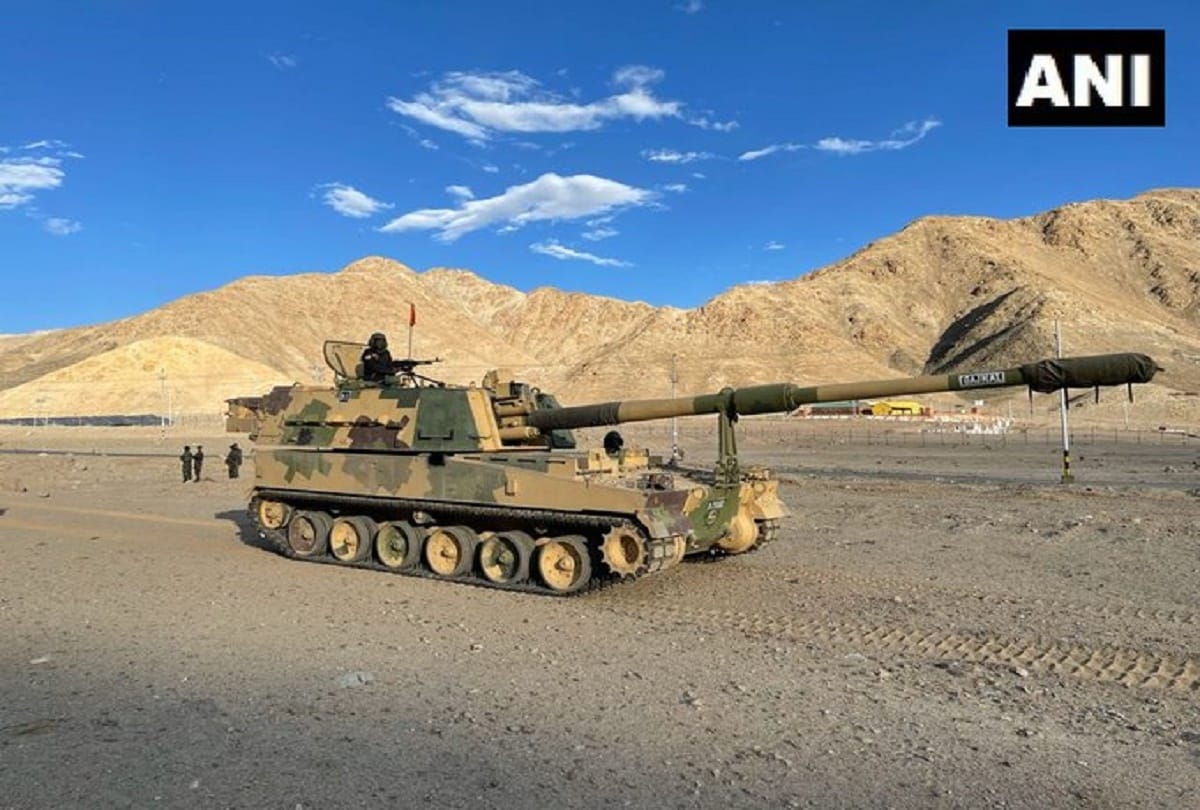 Indian Army deployed the K9-Vajra self-propelled howitzer regiment in the Ladakh sector
