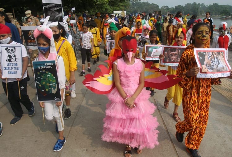 Wildlife week started in Chandigarh by Forest Department.