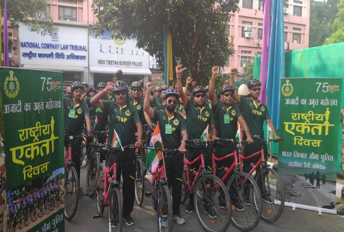 azadi ka amrit mahotsav itbp organised 10 cycle rallies reach itbp headquarters after completing more than 16000 kilometer journey
