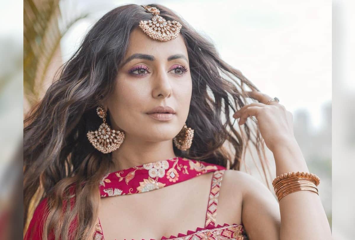 Hina Khan Birthday Look In Lehenga Photos of Traditional Outfit