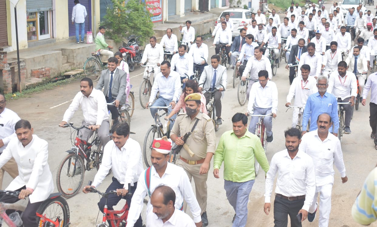 Judicial officers took out cycle rally
