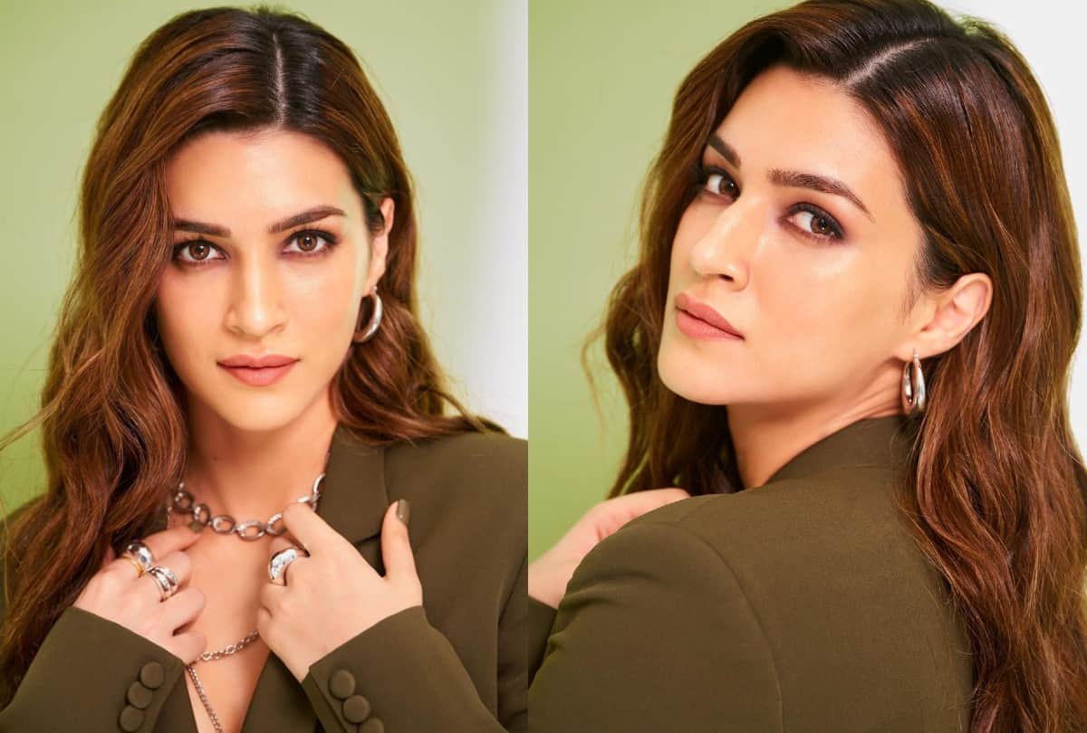 kriti Sanon green blazer dress with waist cut out Check out photos
