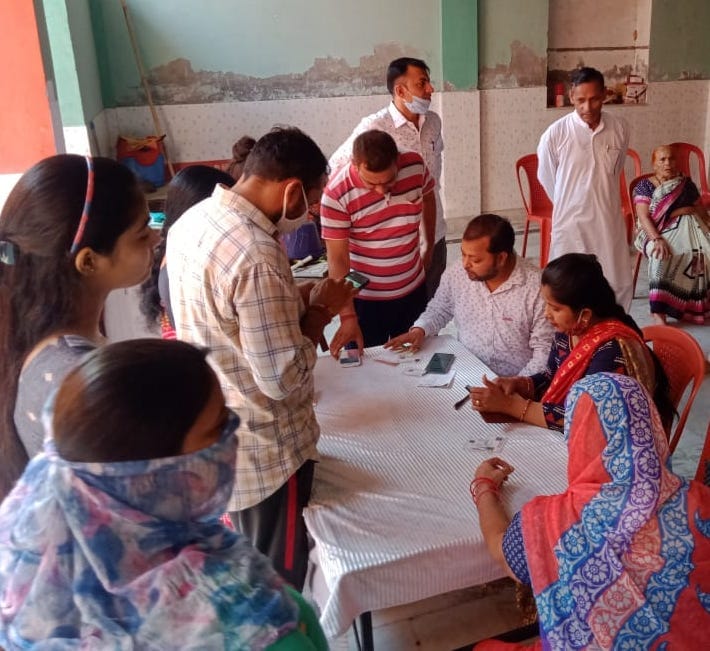 16828 people got the vaccine at 84 booth