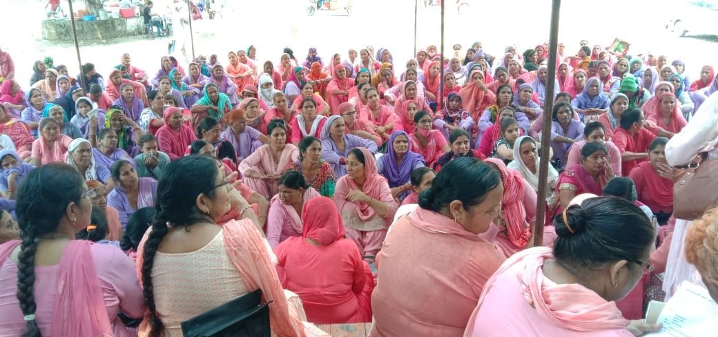 Establishment day of Anganwadi scheme celebrated at picket site itself