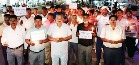 Vaish Samaj took out candle march