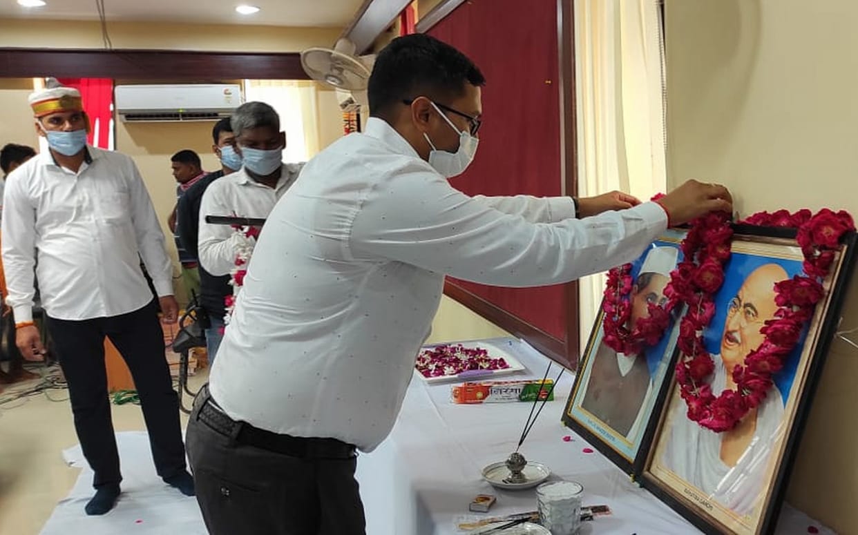Gandhi Jayanti celebrated ceremonially
