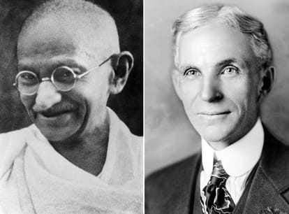 Mahatma Gandhi and henry ford