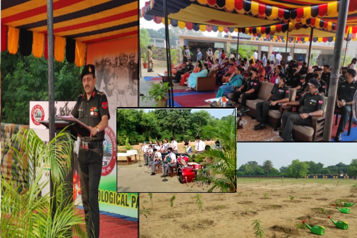 Meerut: Army planted two thousand saplings in Ecological Park, grand program organized