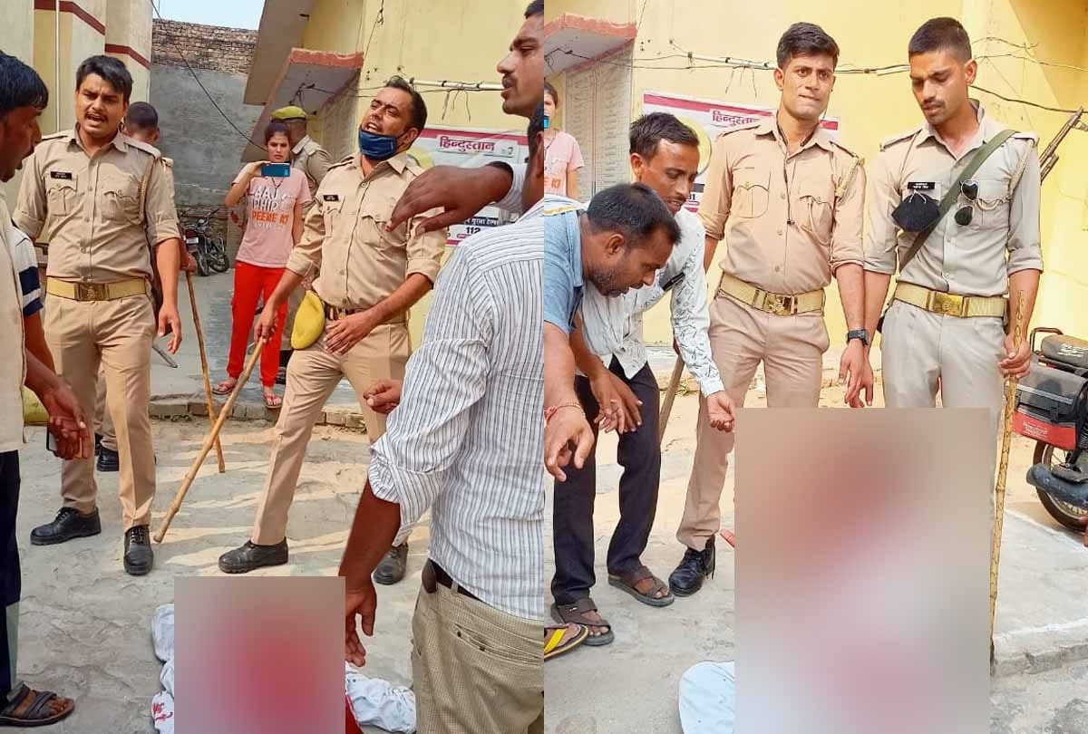 Farrukhabad: Chairman bled Pradhan with rifle butt, supporters surrounded police station