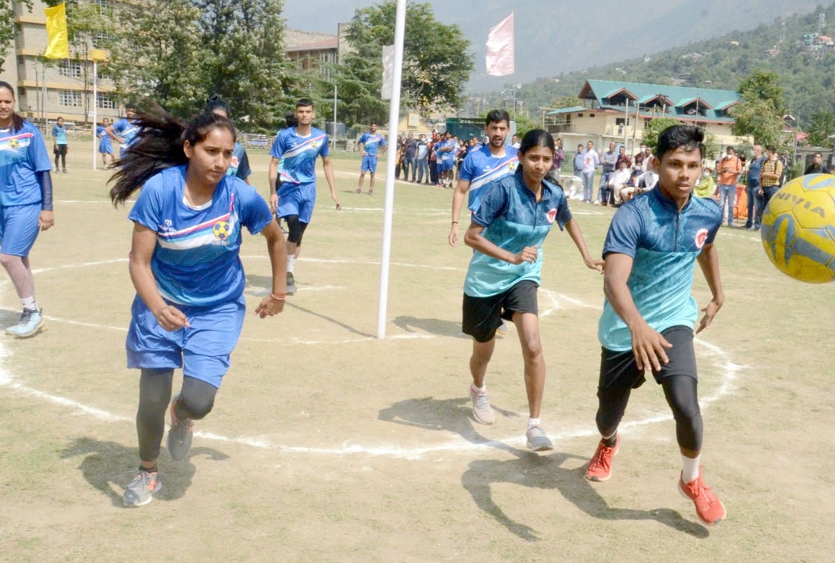 national korfball championship himachal news: korfball semifinal between himachal and uttarakhand