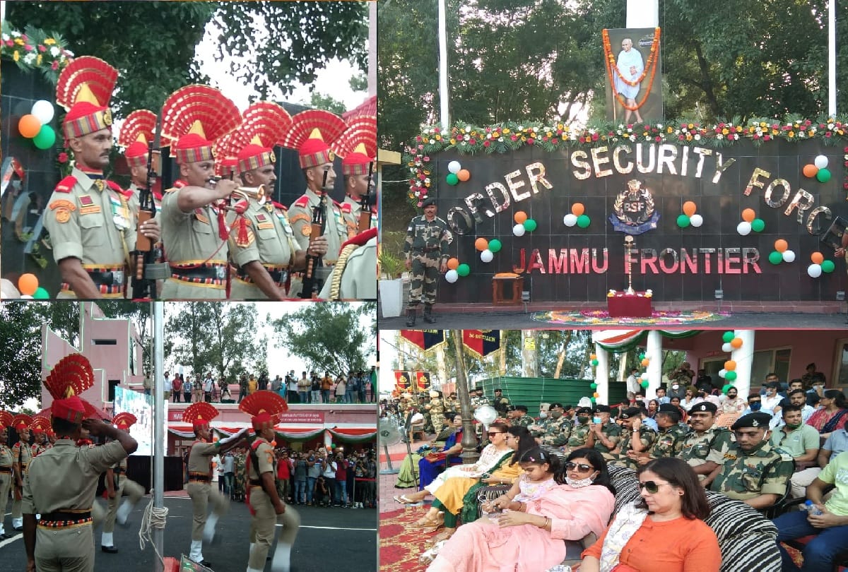 Suchetgarh Beating the Retreat Parade, BSF commandos and women squads showed enthusiasm