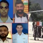 चारों जवानों के पार्थिव शरीर नेवी हेड क्वार्टर भेजे