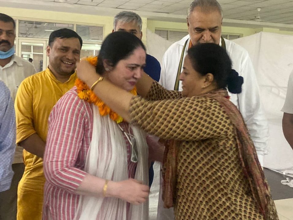 Ramrani Rathi became the winner by 2696 votes in the Municipal Corporation Ward-34 by-election