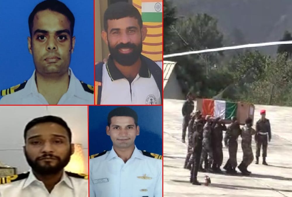 Uttarakhand Avalanche News: Indian Navy four Mountaineers Officers Dead body sent to Head Quarter photos