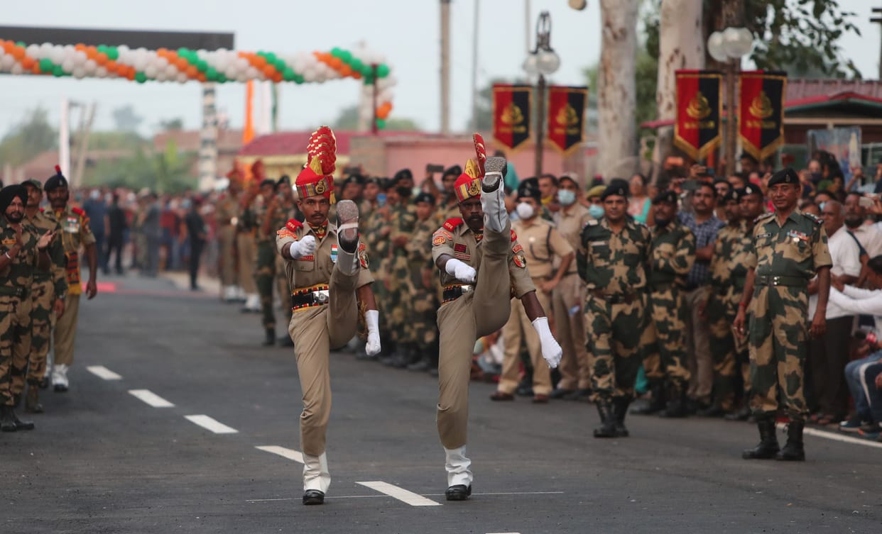 beating the retreat seremany in rs pura
