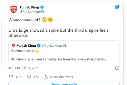 Controversial decesion of third umpire in PBKS and RCB match see twitter reactions