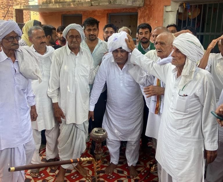 sateesh is elected saroha khap presidenet