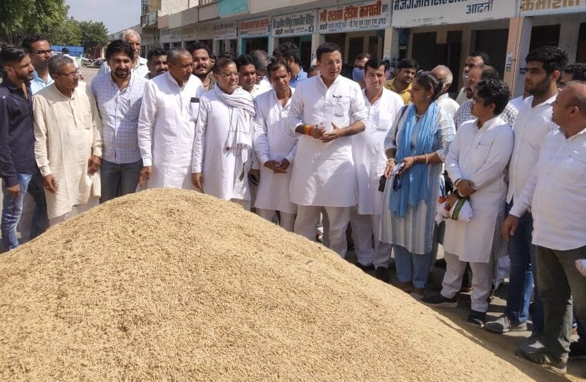 Government procurement started in the mandis of the district, not a single farmer brought PR paddy