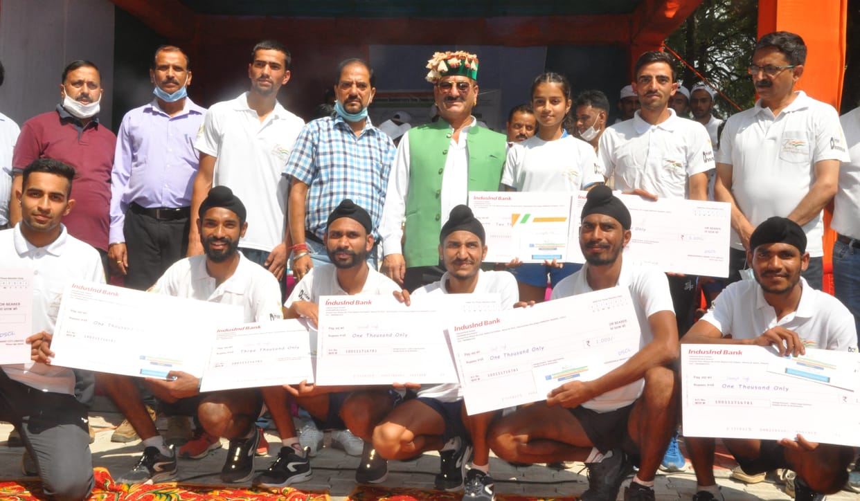 Anish finished first and Rustam second in marathon