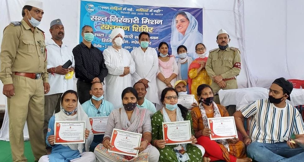 64 people donated blood