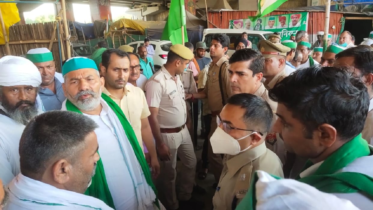 in Lakhimpur khiri voilance BKU leader rakesh tikait heades to the spot