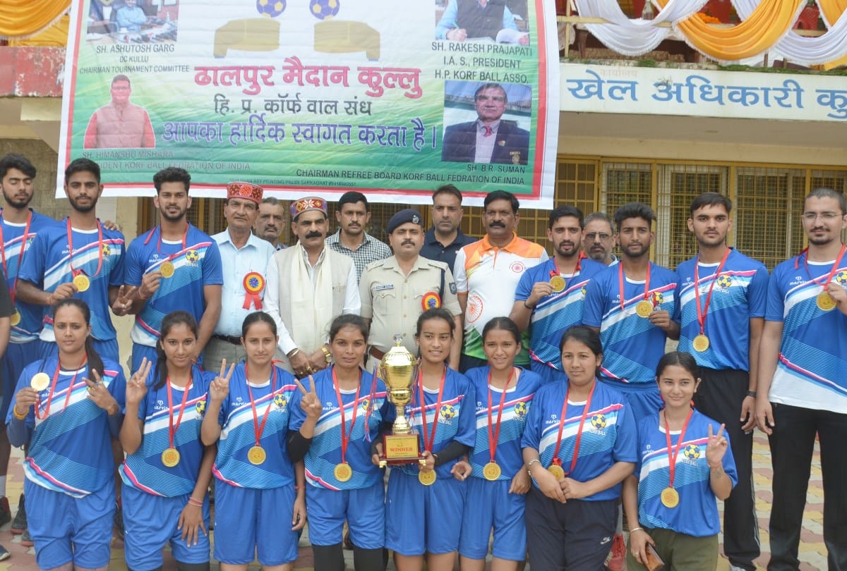 himachal pradesh team win national korfball championship in kullu
