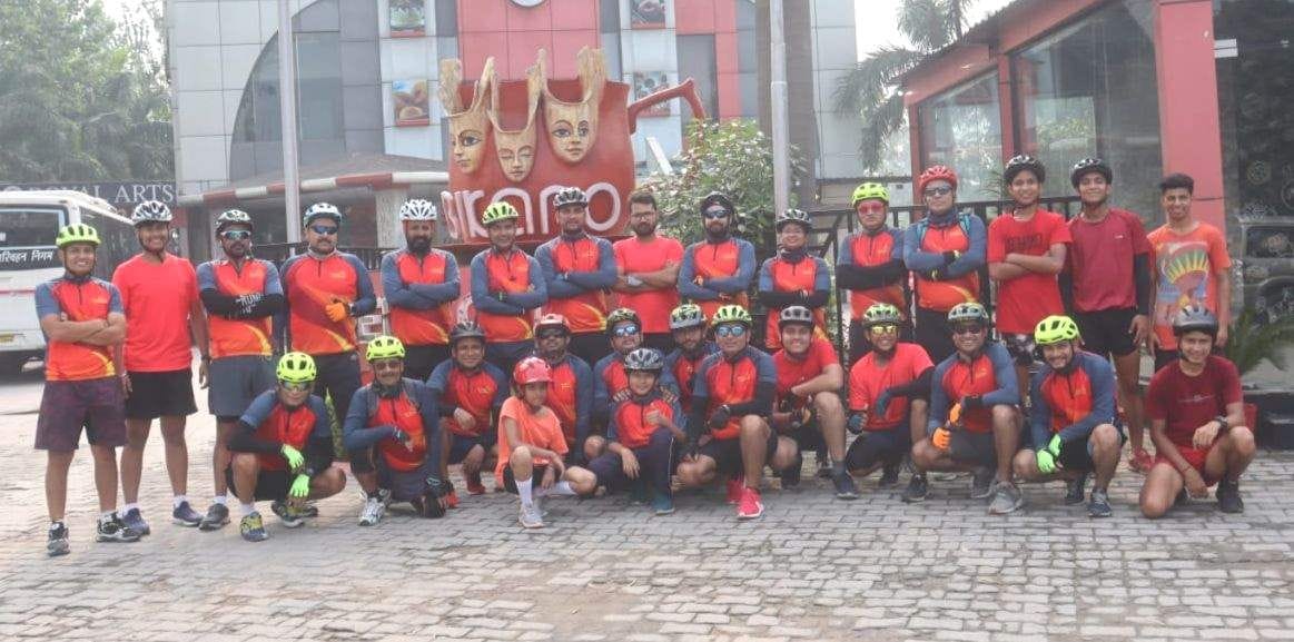 28 cyclists ran for Muzaffarnagar