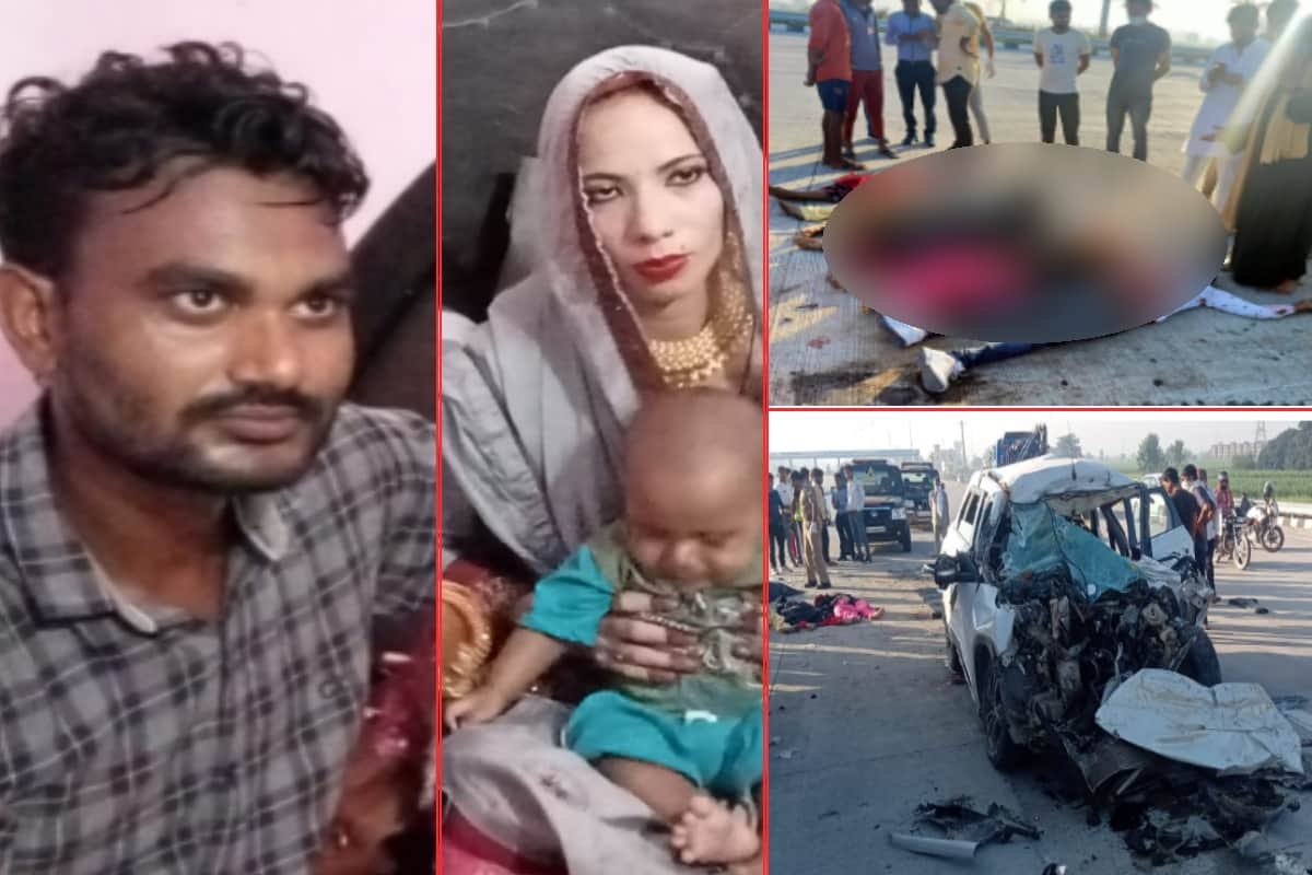 Big accident in Meerut: Five people of Bijnor have died in road accident and a baby injured