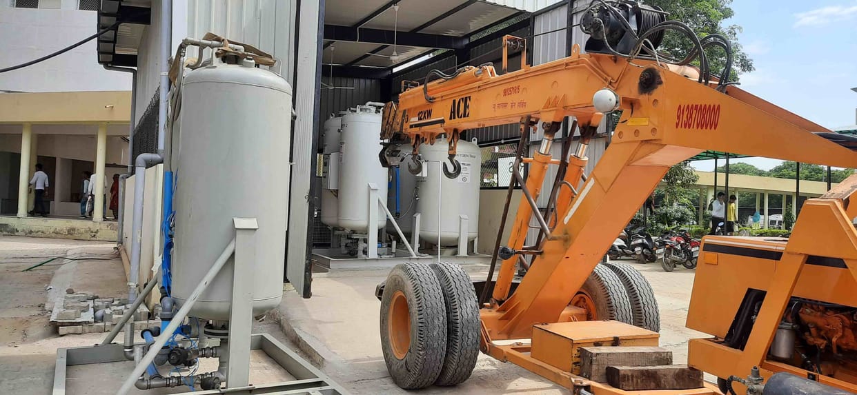 Oxygen plant tanks changed in civil hospital, reduced respiratory distress