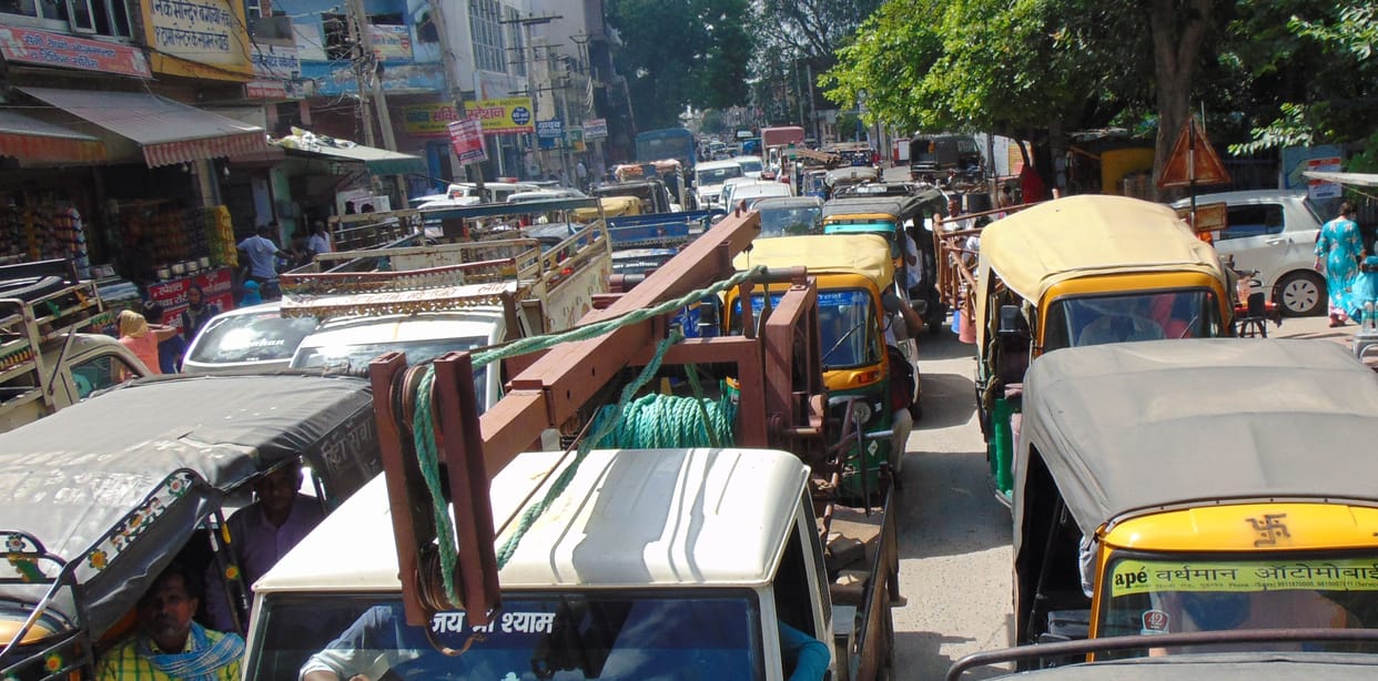 Circular road jammed for four hours, vehicles kept crawling