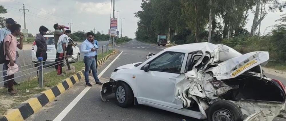two people injured in road accident on dabwali road