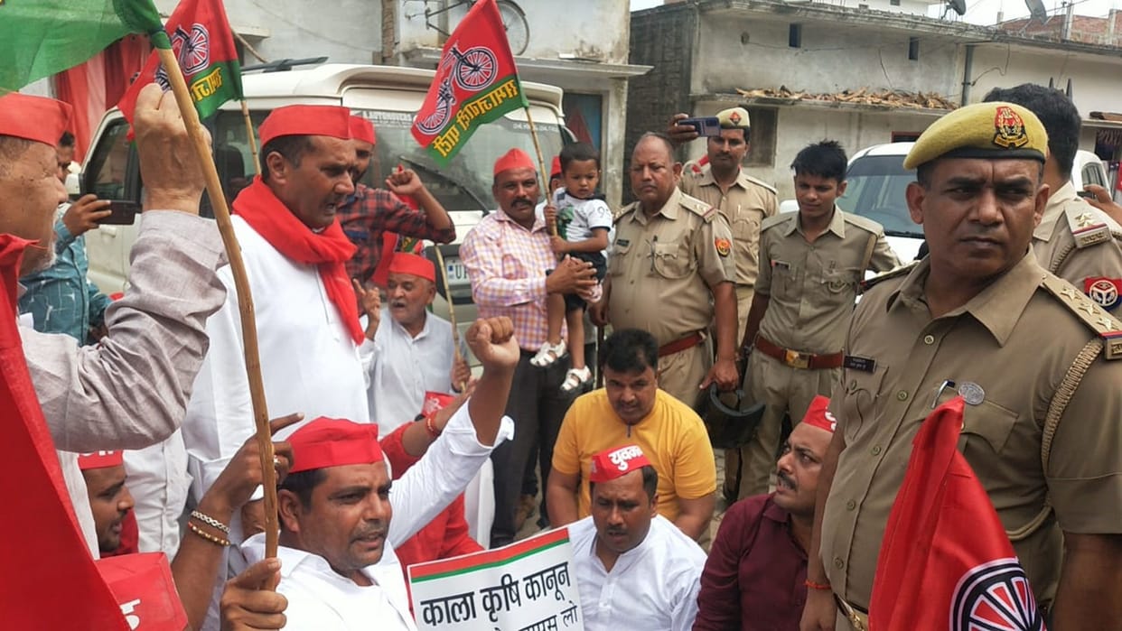 Ruckus in Balrampur over Lakhimpur incident
