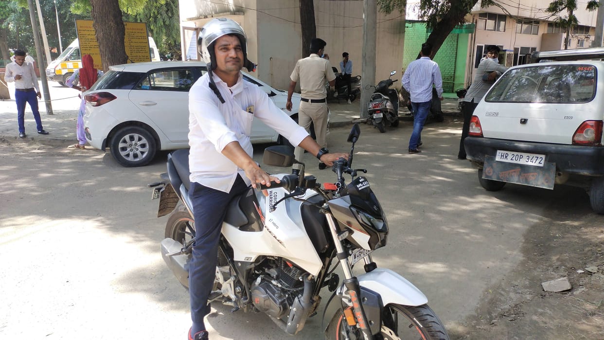 Health workers got bikes for vaccination and sampling