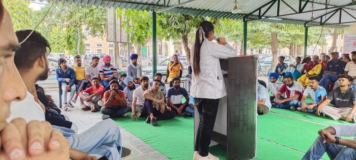 Employees closed OPD in Rajindra Hospital