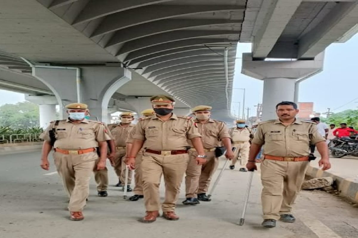 lakhimpur kheri violence alert in varanasi Police deputed at railway station bus station highway and ring road