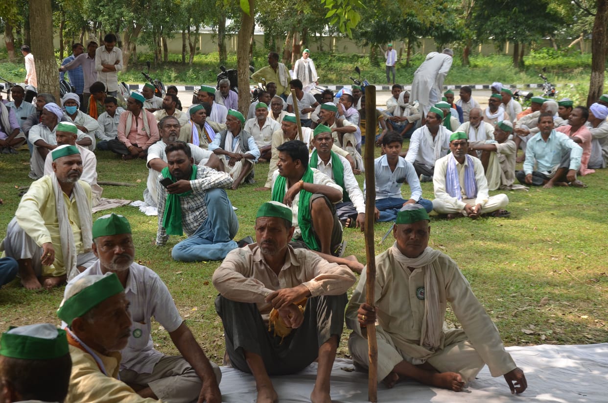 BKU workers demonstrated
